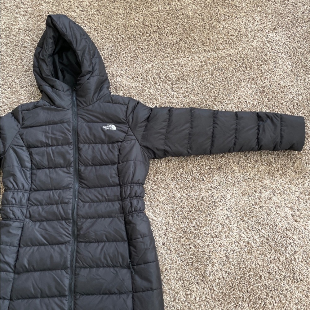 The North Face Womens Aconcagua II Down Parka Jacket Black Hooded Size Medium - Picture 7 of 15